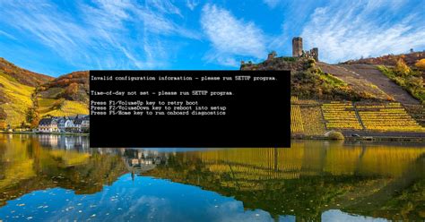 Lenovo error: 2203 system configuration is invalid .